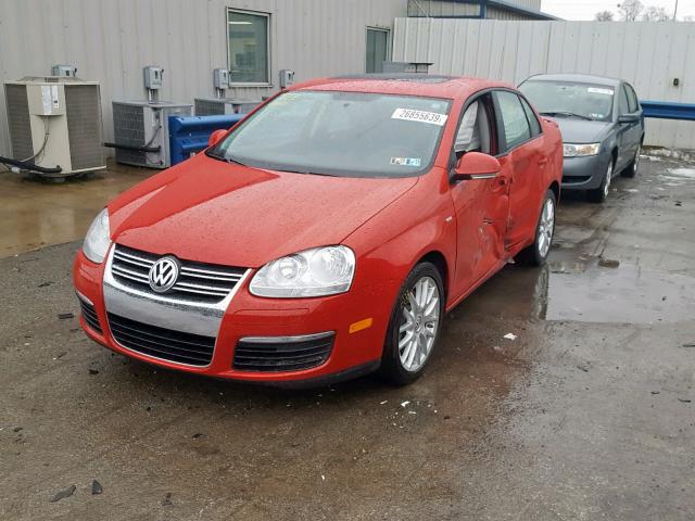 3VWRA71K09M015912 - 2009 VOLKSWAGEN JETTA WOLF RED photo 2