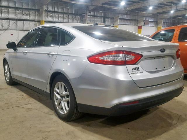 1FA6P0G78E5378334 - 2014 FORD FUSION S GRAY photo 3