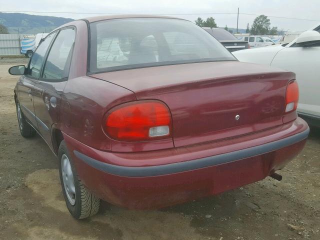 2C1MR5299S6742243 - 1995 GEO METRO BASE RED photo 3