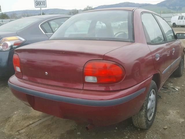 2C1MR5299S6742243 - 1995 GEO METRO BASE RED photo 4