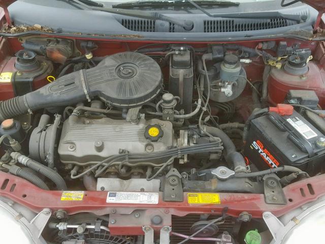 2C1MR5299S6742243 - 1995 GEO METRO BASE RED photo 7