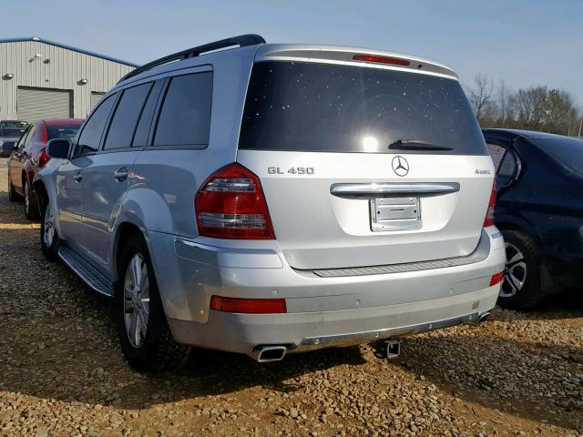 4JGBF71E97A276879 - 2007 MERCEDES-BENZ GL 450 4MA SILVER photo 3