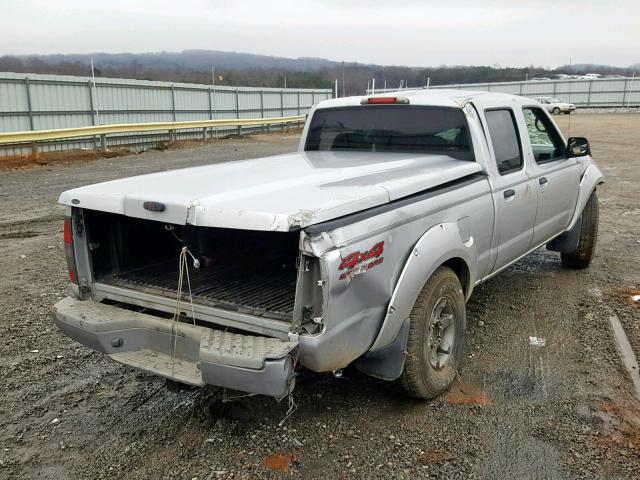 1N6ED29Y74C447649 - 2004 NISSAN FRONTIER C SILVER photo 4