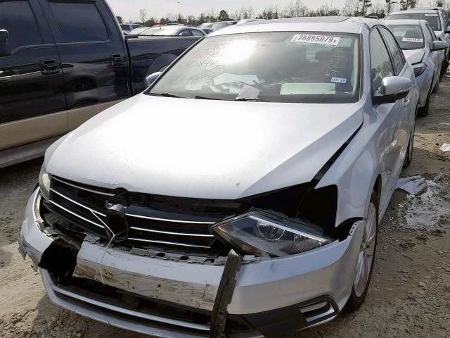 3VWL07AJ3FM357978 - 2015 VOLKSWAGEN JETTA SEL SILVER photo 2