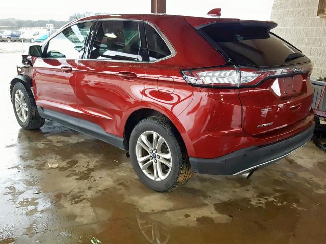 2FMPK3J99GBB86925 - 2016 FORD EDGE SEL RED photo 3