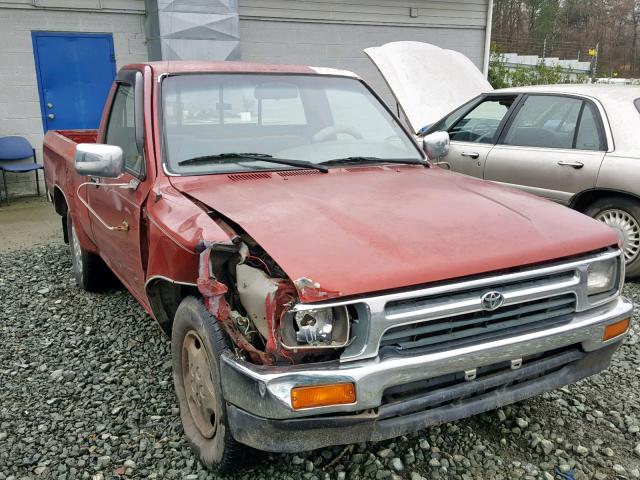 4TARN81P4PZ095800 - 1993 TOYOTA PICKUP 1/2 BURGUNDY photo 1