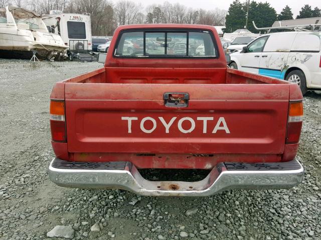 4TARN81P4PZ095800 - 1993 TOYOTA PICKUP 1/2 BURGUNDY photo 6