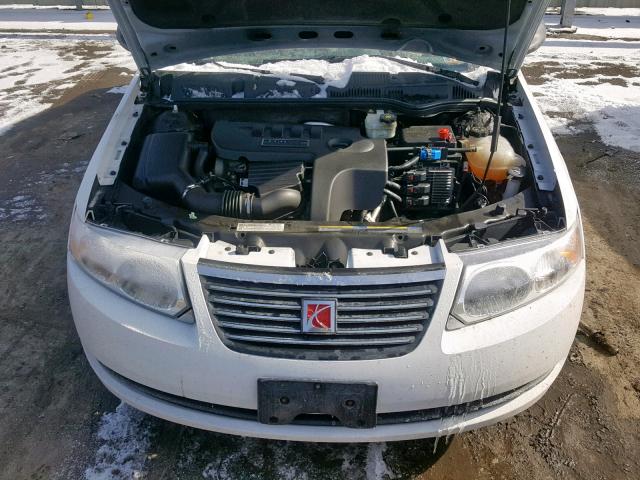 1G8AJ55FX7Z164657 - 2007 SATURN ION LEVEL WHITE photo 7