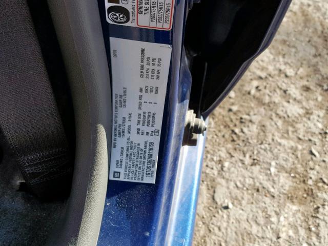 1GTDS136768116159 - 2006 GMC CANYON BLUE photo 10