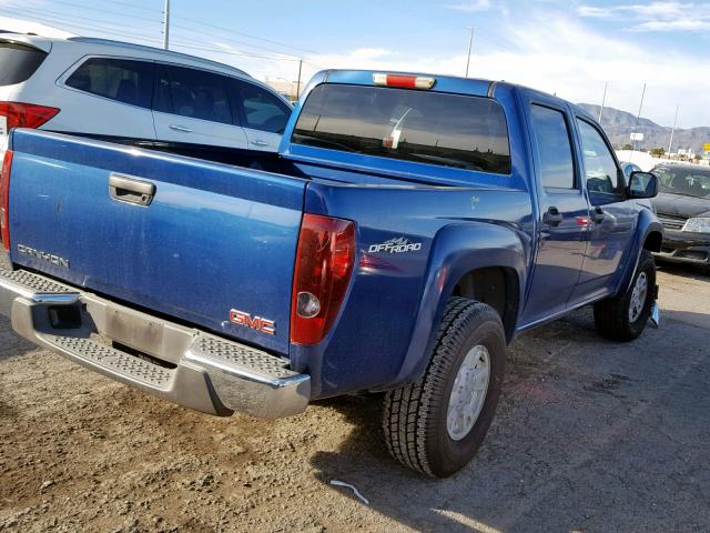 1GTDS136768116159 - 2006 GMC CANYON BLUE photo 4