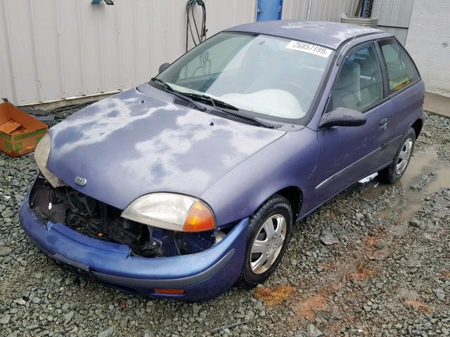 2C1MR2295T6724130 - 1996 GEO METRO BASE PURPLE photo 2