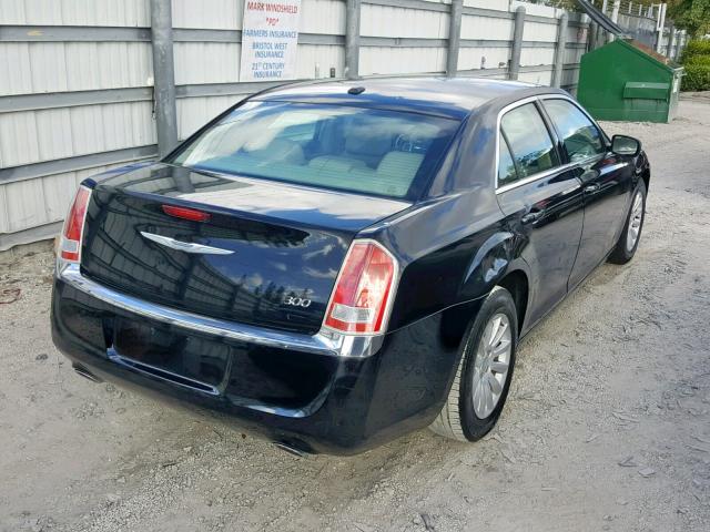 2C3CCAAGXEH127710 - 2014 CHRYSLER 300 BLACK photo 4