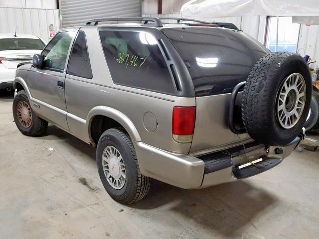 1GKCT18W91K127603 - 2001 GMC JIMMY SILVER photo 3