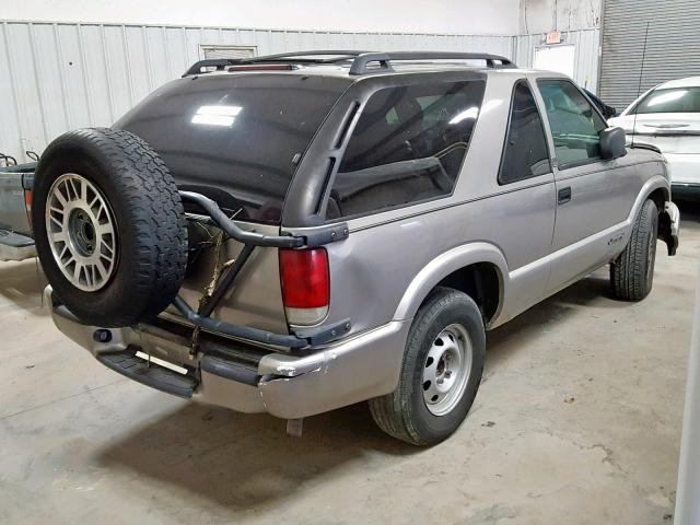 1GKCT18W91K127603 - 2001 GMC JIMMY SILVER photo 4