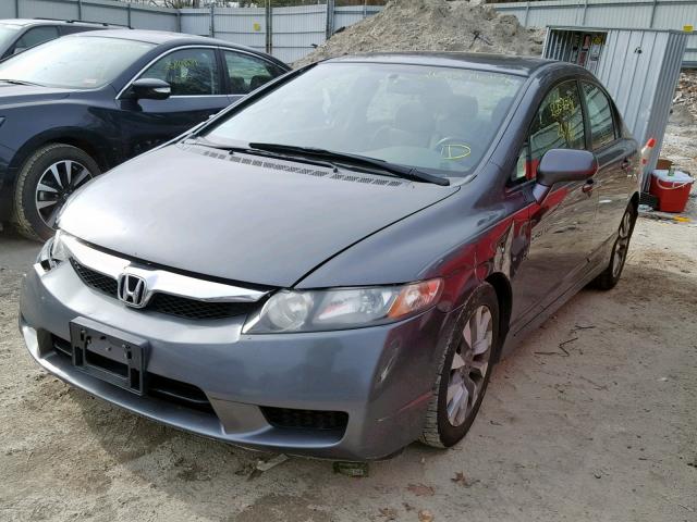 2HGFA16809H334260 - 2009 HONDA CIVIC EX SILVER photo 2