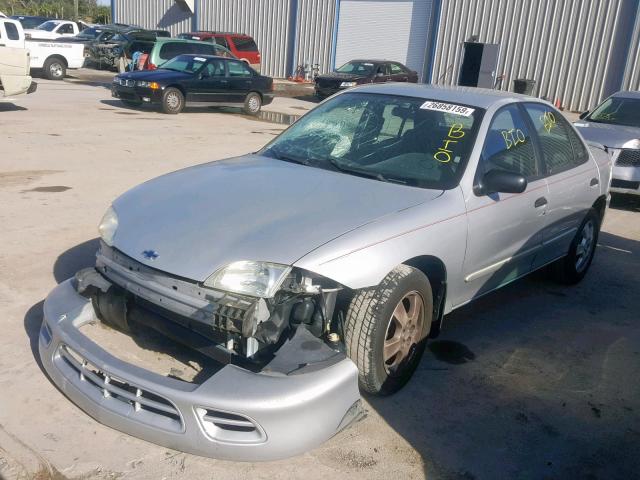 1G1JF524827159092 - 2002 CHEVROLET CAVALIER L SILVER photo 2