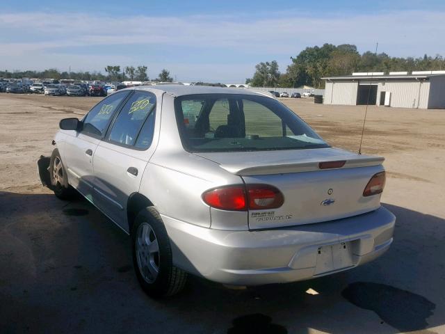 1G1JF524827159092 - 2002 CHEVROLET CAVALIER L SILVER photo 3