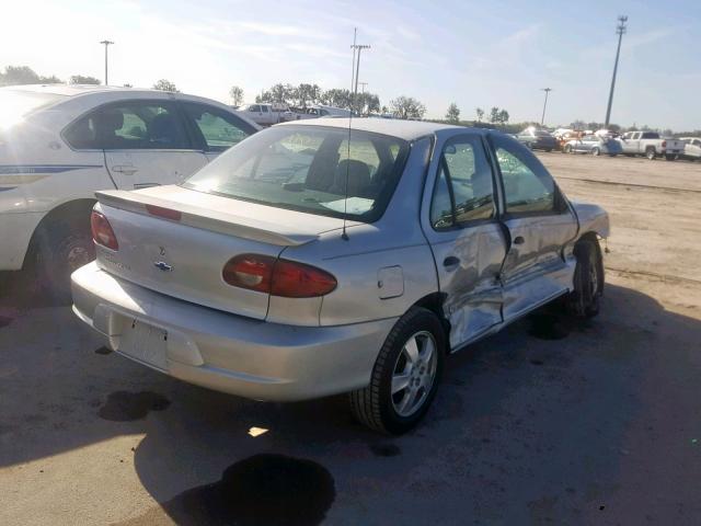 1G1JF524827159092 - 2002 CHEVROLET CAVALIER L SILVER photo 4