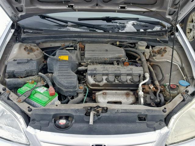 2HGES15152H587478 - 2002 HONDA CIVIC DX SILVER photo 7