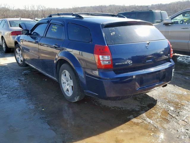 2D4FV48V25H116518 - 2005 DODGE MAGNUM SXT BLUE photo 3