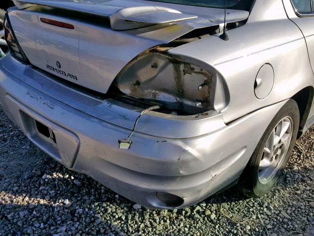 1G2NF52E94M550763 - 2004 PONTIAC GRAND AM S GRAY photo 9