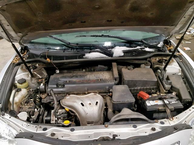 4T1BE46K27U191994 - 2007 TOYOTA CAMRY XLE SILVER photo 7