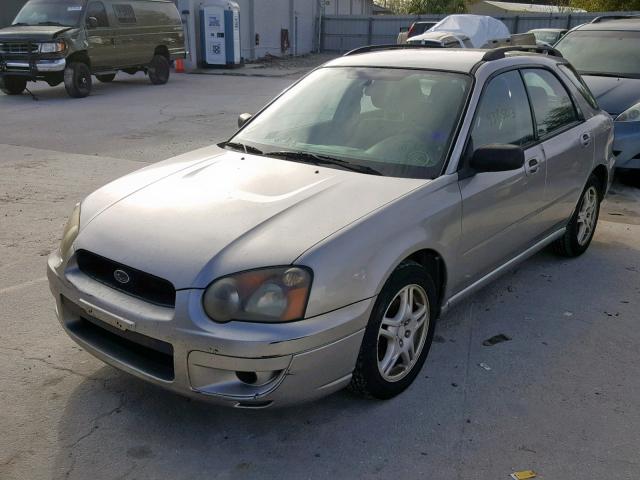 JF1GG67505H818423 - 2005 SUBARU IMPREZA RS SILVER photo 2