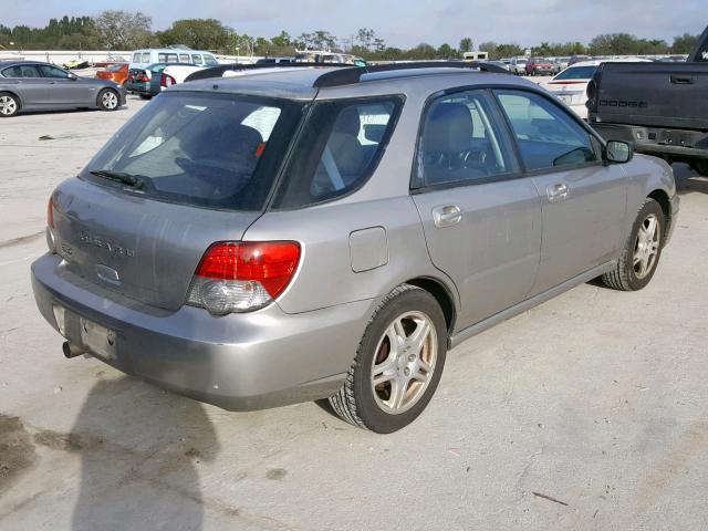 JF1GG67505H818423 - 2005 SUBARU IMPREZA RS SILVER photo 4