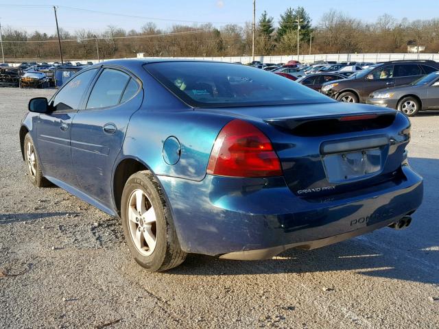 2G2WS522051162128 - 2005 PONTIAC GRAND PRIX BLUE photo 3