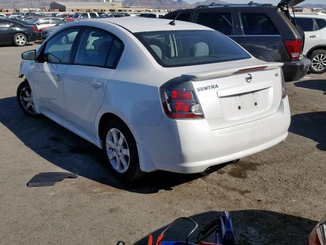 3N1AB6AP2BL627983 - 2011 NISSAN SENTRA 2.0 SILVER photo 3