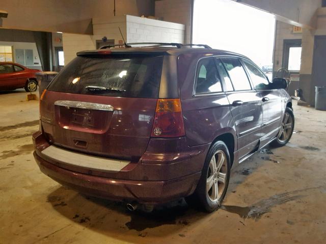 2A8GM68X88R650244 - 2008 CHRYSLER PACIFICA T BURGUNDY photo 4