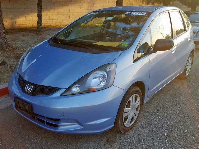 JHMGE88219S021864 - 2009 HONDA FIT BLUE photo 2