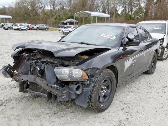 2C3CDXAG8CH282978 - 2012 DODGE CHARGER PO BLACK photo 2