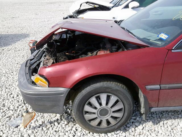 1HGCB7546NA058550 - 1992 HONDA ACCORD DX MAROON photo 10