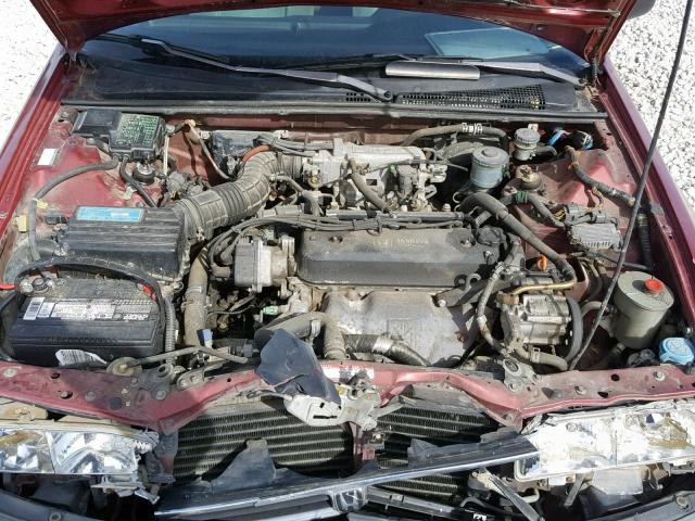 1HGCB7546NA058550 - 1992 HONDA ACCORD DX MAROON photo 7