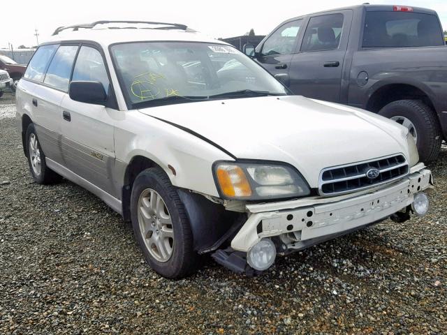 4S3BH665526628434 - 2002 SUBARU LEGACY OUT WHITE photo 1