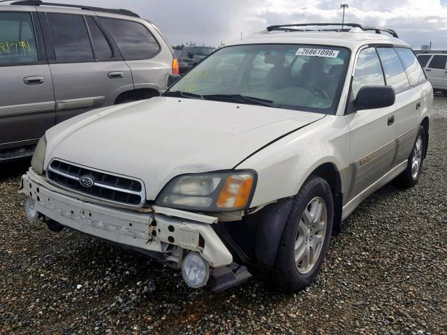 4S3BH665526628434 - 2002 SUBARU LEGACY OUT WHITE photo 2