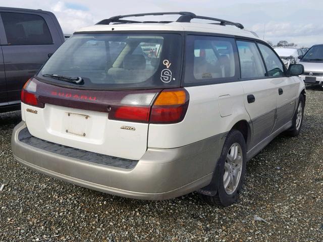 4S3BH665526628434 - 2002 SUBARU LEGACY OUT WHITE photo 4