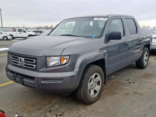 2HJYK16208H503672 - 2008 HONDA RIDGELINE GRAY photo 2