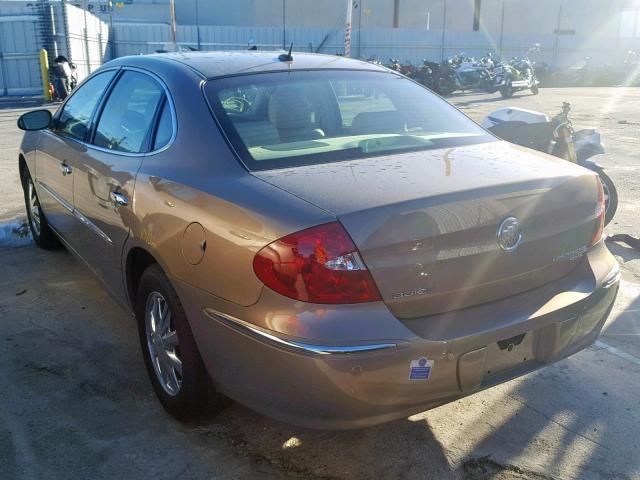 2G4WD582271203659 - 2007 BUICK LACROSSE C BEIGE photo 3