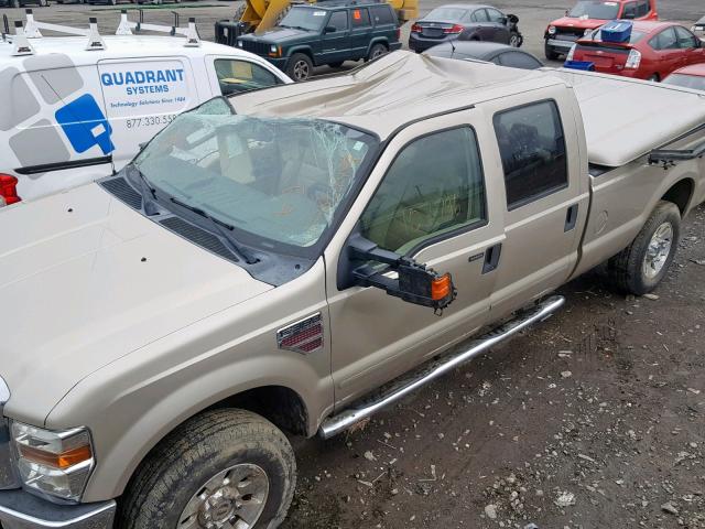 1FTSW31RX8EC35901 - 2008 FORD F350 SRW S TAN photo 9