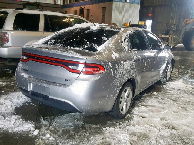 1C3CDFBA8GD623237 - 2016 DODGE DART SXT SILVER photo 4