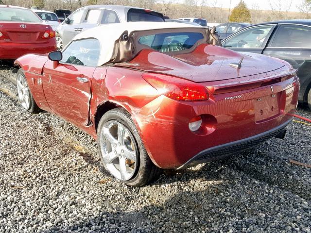 1G2MN35B19Y102702 - 2009 PONTIAC SOLSTICE BURGUNDY photo 3