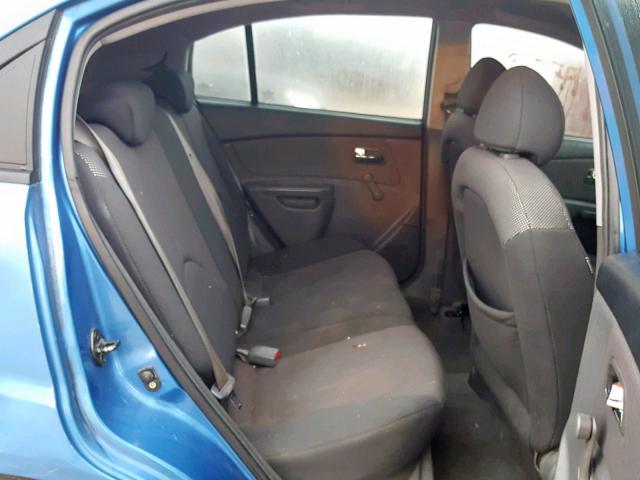 KNADE163266109735 - 2006 KIA RIO 5 BLUE photo 6