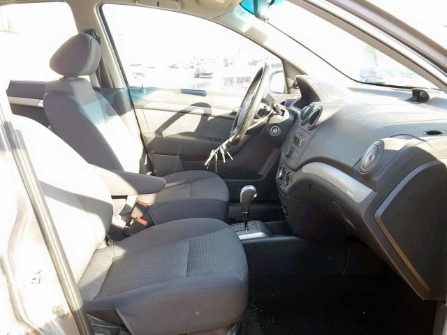 KL1TD56628B017853 - 2008 CHEVROLET AVEO BASE ნაცრისფერი ფოტო 5
