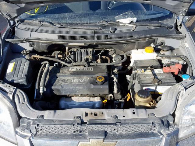 KL1TD56628B017853 - 2008 CHEVROLET AVEO BASE ნაცრისფერი ფოტო 7