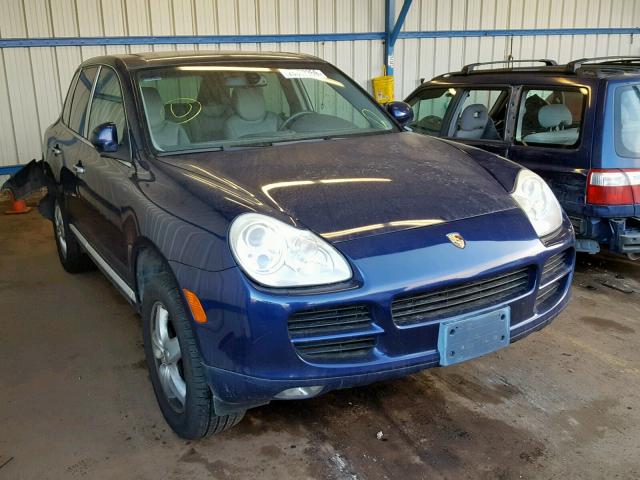 WP1AB29P05LA63761 - 2005 PORSCHE CAYENNE S BLUE photo 1