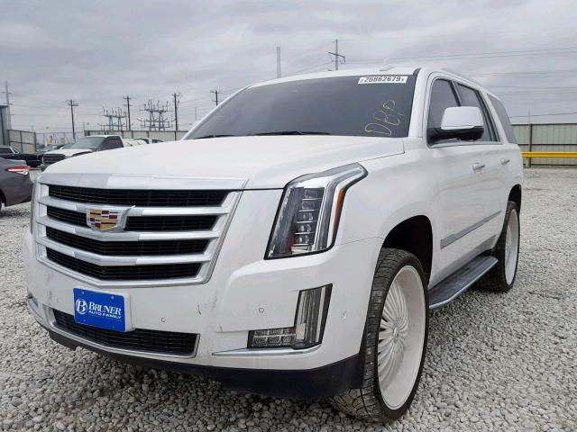 1GYS3BKJ3JR262510 - 2018 CADILLAC ESCALADE L WHITE photo 2