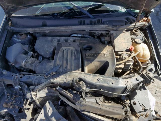 1G2AS18H597240345 - 2009 PONTIAC G5 BLACK photo 7