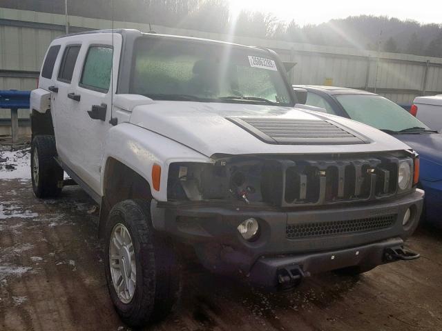 5GTDN13E678136749 - 2007 HUMMER H3 WHITE photo 1